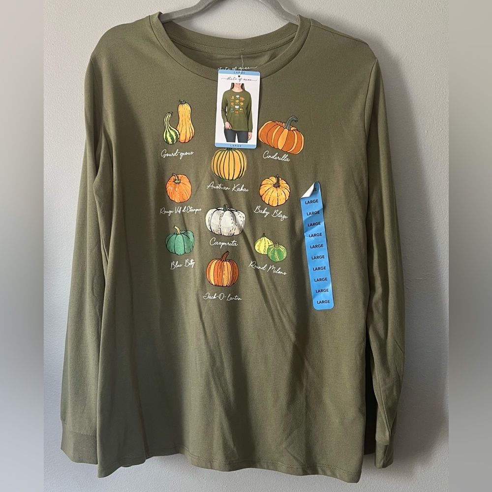 State of Mine | Fall Pumpkin Long Sleeve | NWT | Large